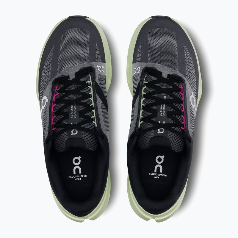 Női On Cloudsurfer Next fekete/lima futócipők 13