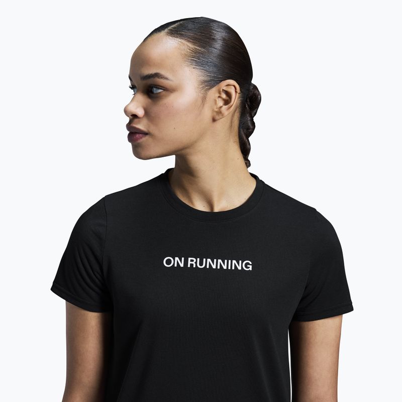 Női futó póló On On Run-T fekete 6