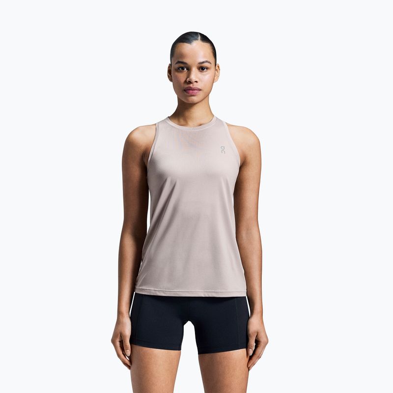 Női futó tank top On Core Tank fakó