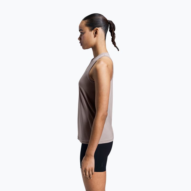 Női futó tank top On Core Tank fakó 4