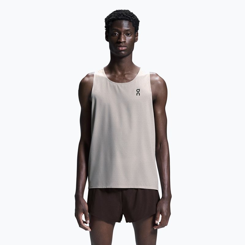 Férfi futó tank top On Race Singlet gyöngyházfényű