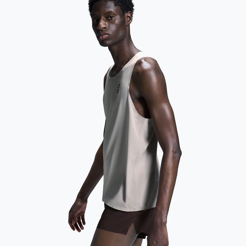 Férfi futó tank top On Race Singlet gyöngyházfényű 4
