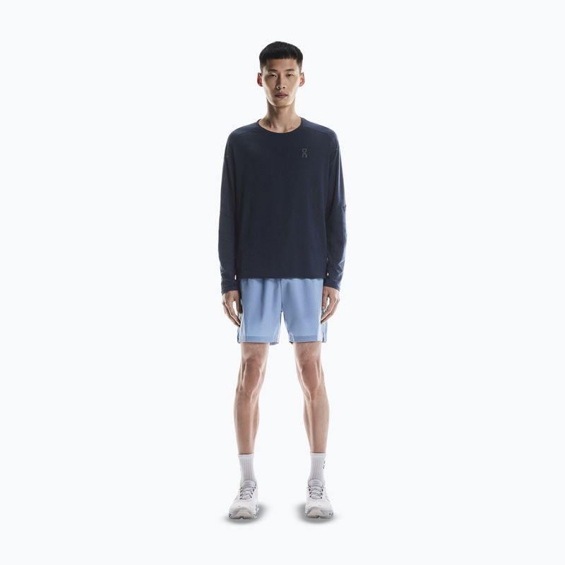 Férfi On Performance Long-T navy/fekete hosszú ujjú futócipő 2