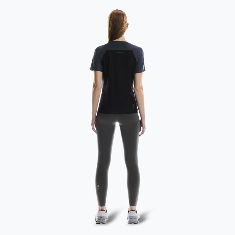Női futópóló On Performance-T navy/fekete 3