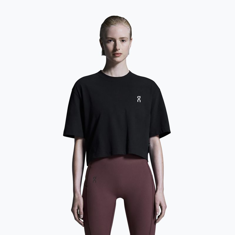 Női póló On Club Boxy-T wlack