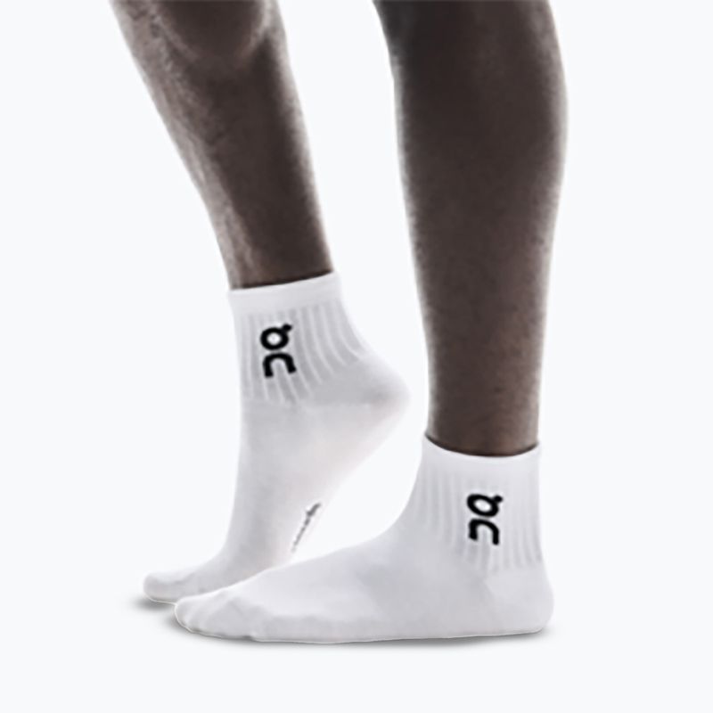 On Logo Sock Mid 3 pár fehér 5