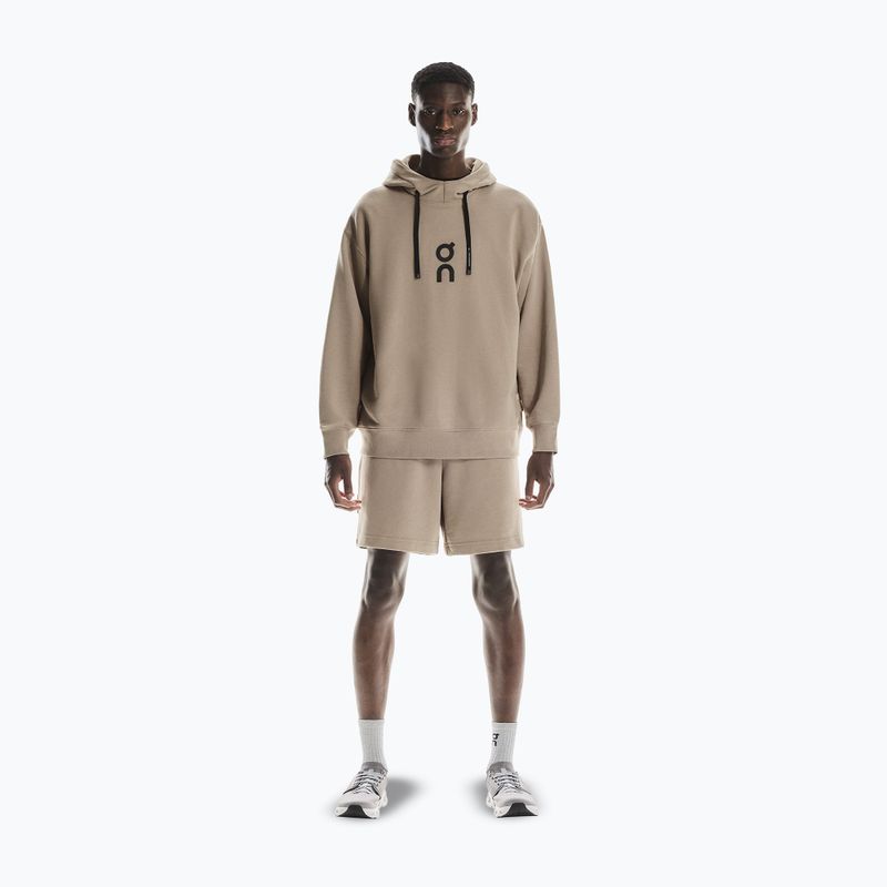 Férfi pulóver On Running Club Hoodie desert 2