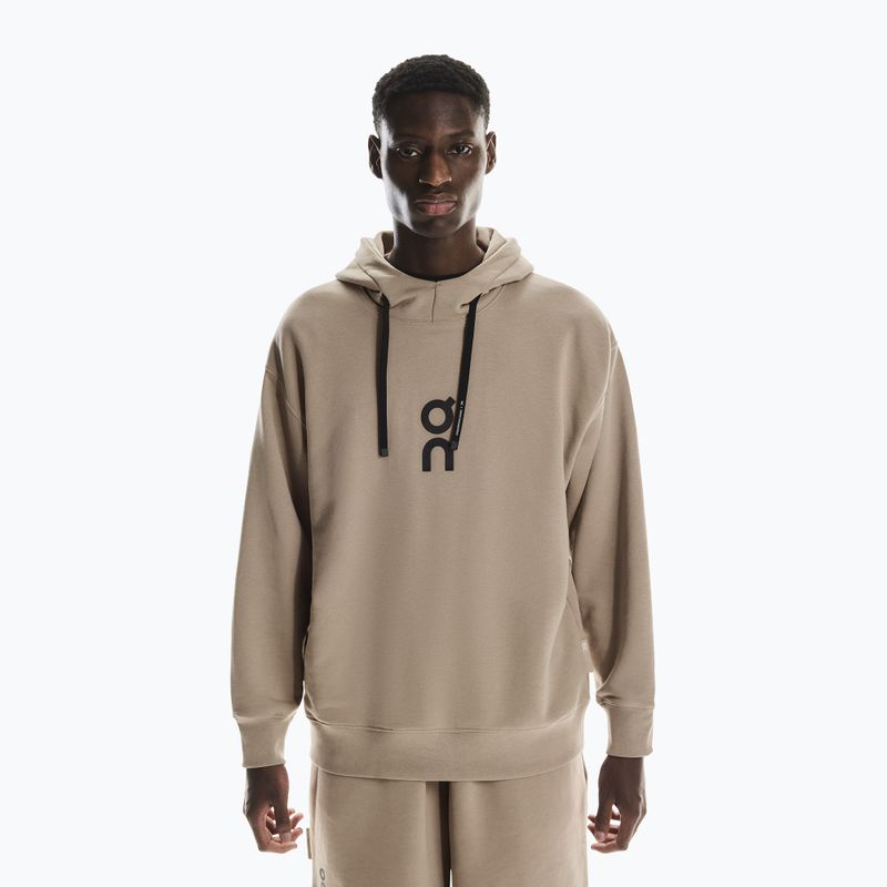 Férfi pulóver On Running Club Hoodie desert 4