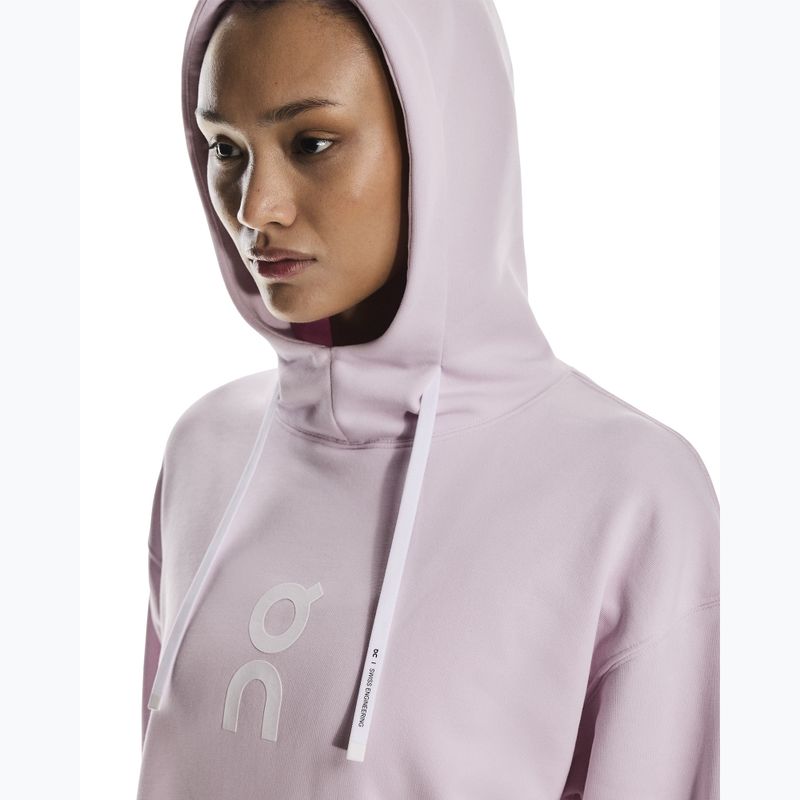 Női pulóver On Running Club Hoodie orchidea 4