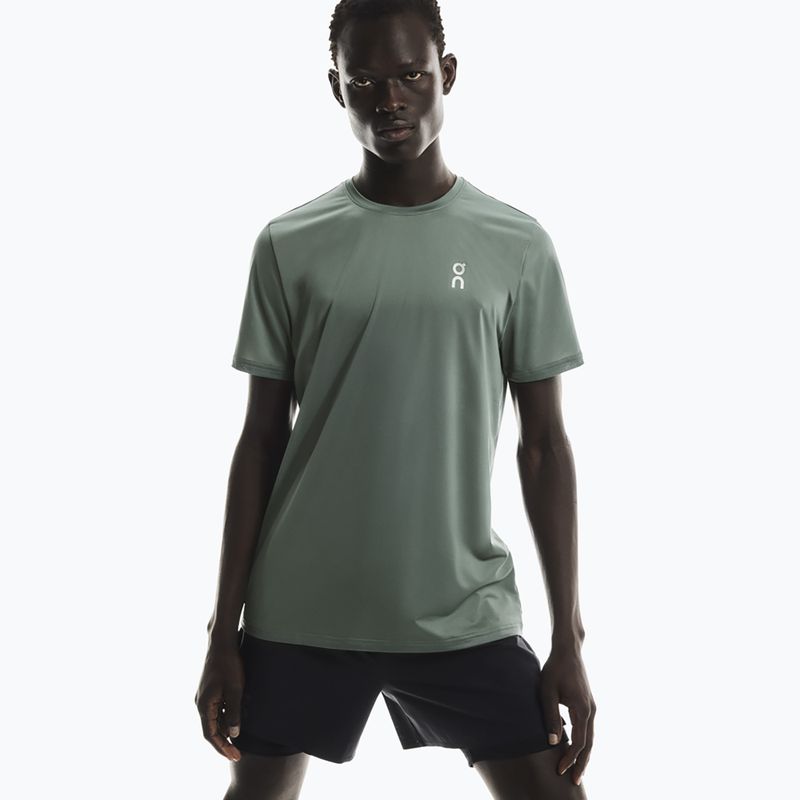 Férfi futópóló On Running Core-T olive 4