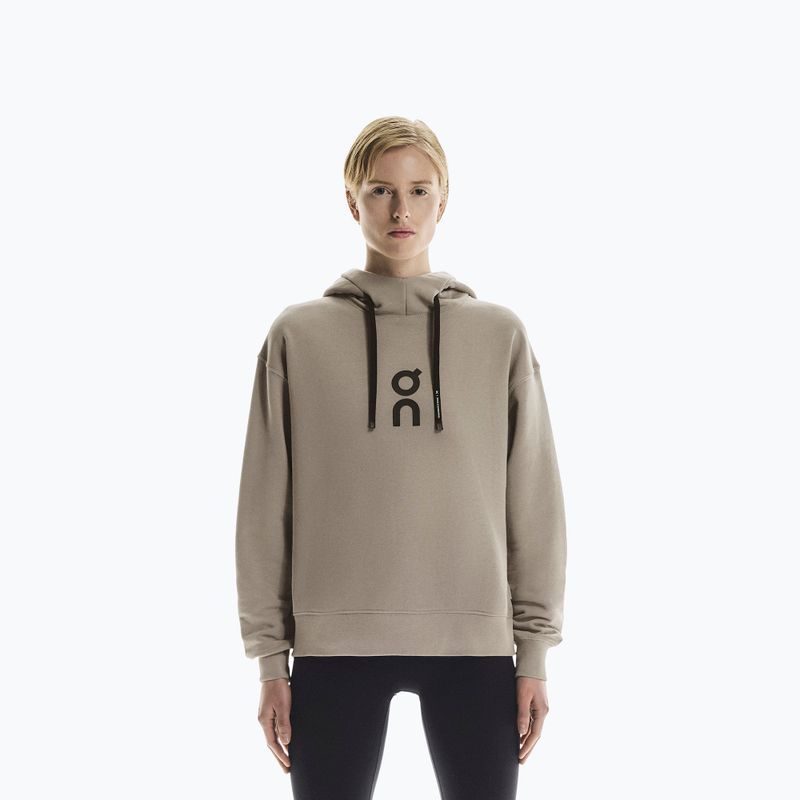 Női pulóver On Running Club Hoodie sivatag