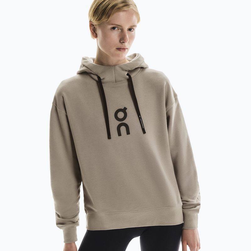Női pulóver On Running Club Hoodie sivatag 4