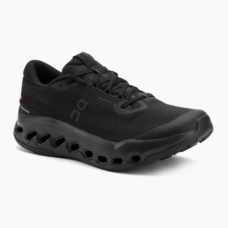 Férfi futócipő On Cloudsurfer Trail 2 Waterproof fekete/fekete