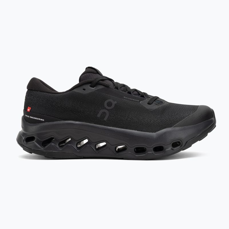 Férfi futócipő On Cloudsurfer Trail 2 Waterproof fekete/fekete 2
