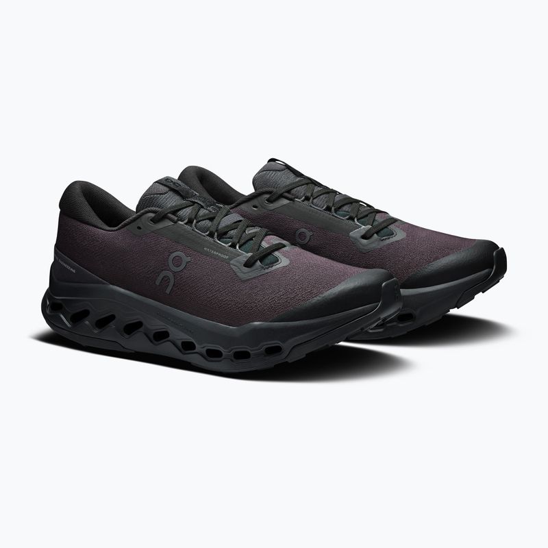 Férfi futócipő On Cloudsurfer Trail 2 Waterproof fekete/fekete 10