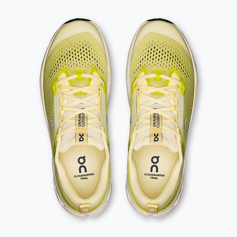 Férfi futócipő On Cloudsurfer Trail 2 elefántcsont/zöldcitrom 13