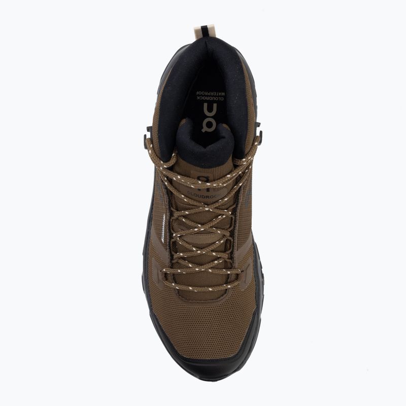 Férfi túrabakancs On Cloudrock Mid Waterproof earth/black 5