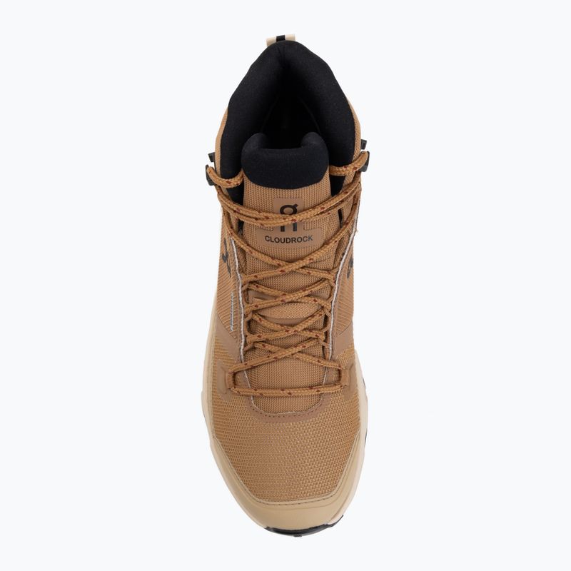 Női cipők On Cloudrock Mid Waterproof sphinx/sand 5