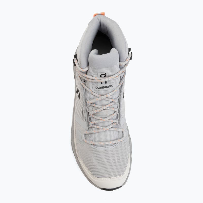 Női kirándulócipők On Cloudrock Mid Waterproof glacier/alloy 5