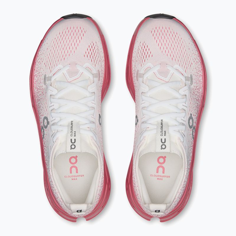 Női futócipők On Cloudsurfer Max white/camellia 6