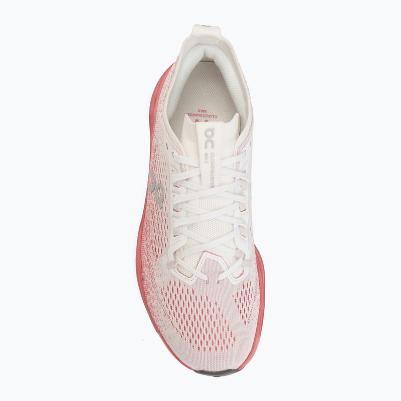 Női futócipők On Cloudsurfer Max white/camellia 5