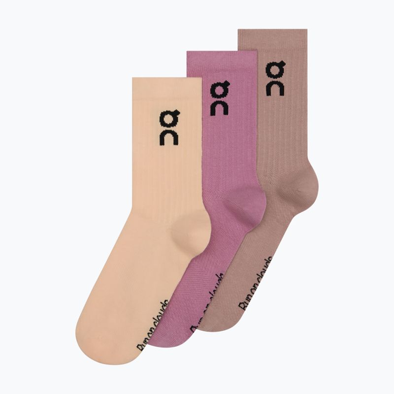 Zokni On Logo High 3 pack sherbet/rhodonite