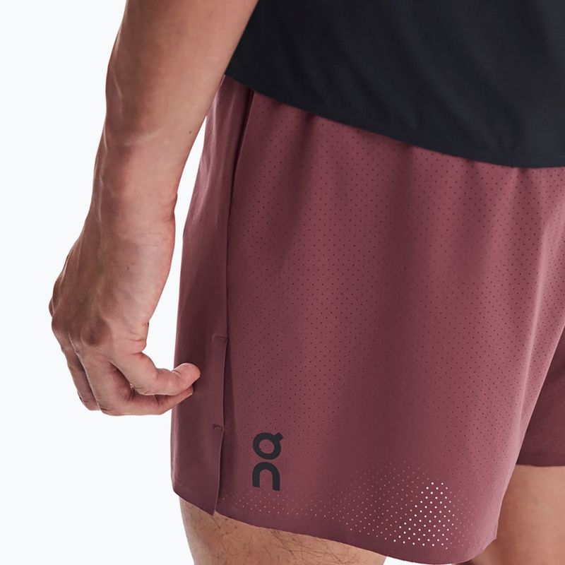 Férfi futónadrág On 5" Performance barberry 6