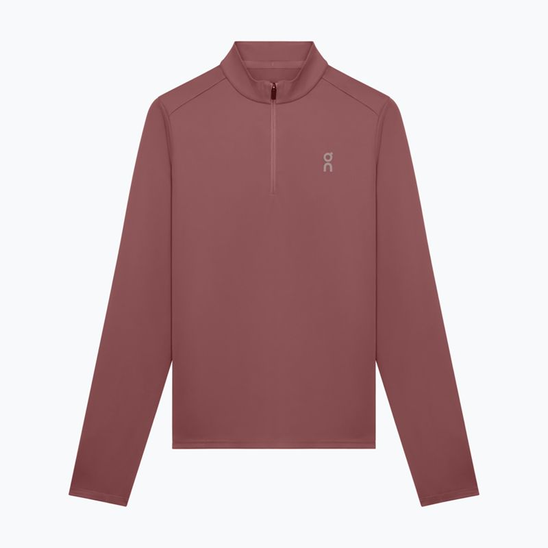 Női futópulóver On Core 1/4 Zip barberry