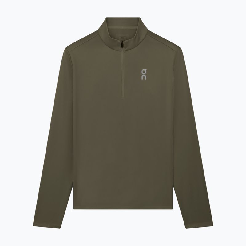 Férfi futópulóver On Core 1/4 Zip bark