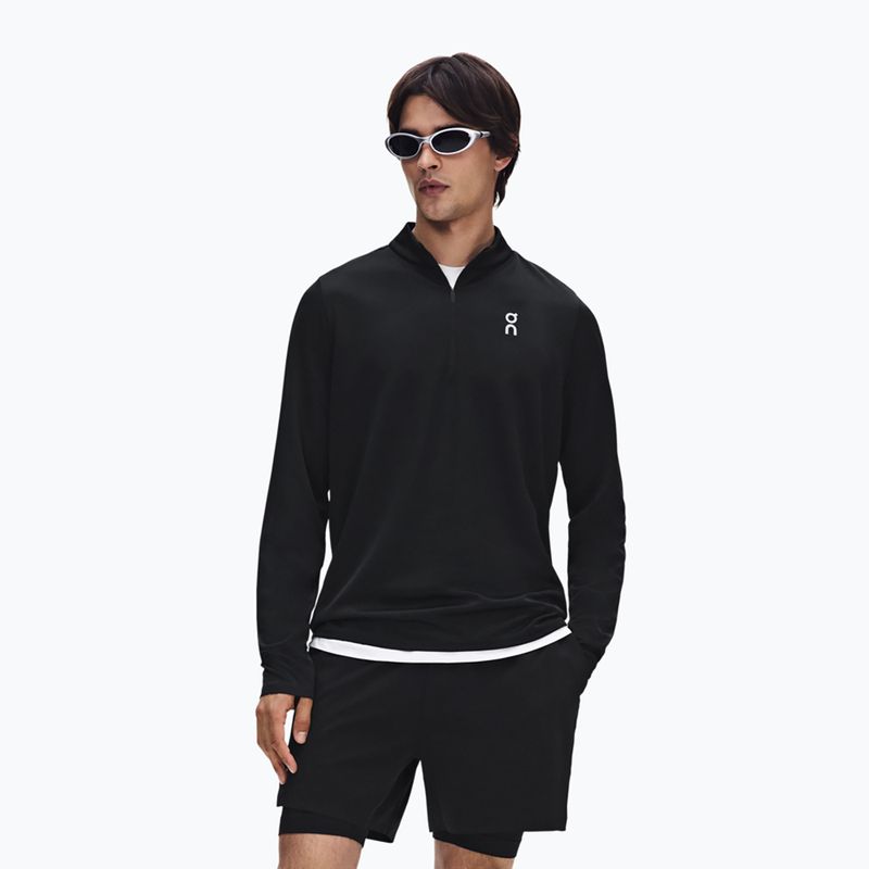 Férfi futópulóver On Core 1/4 Zip black 4