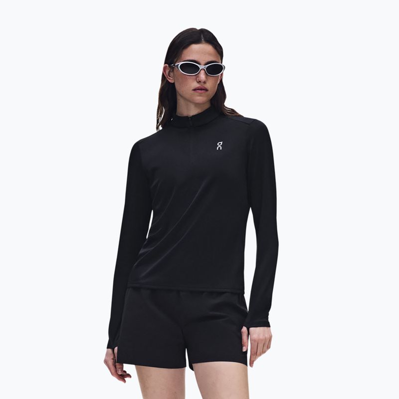 Női futópulóver On Core 1/4 Zip black