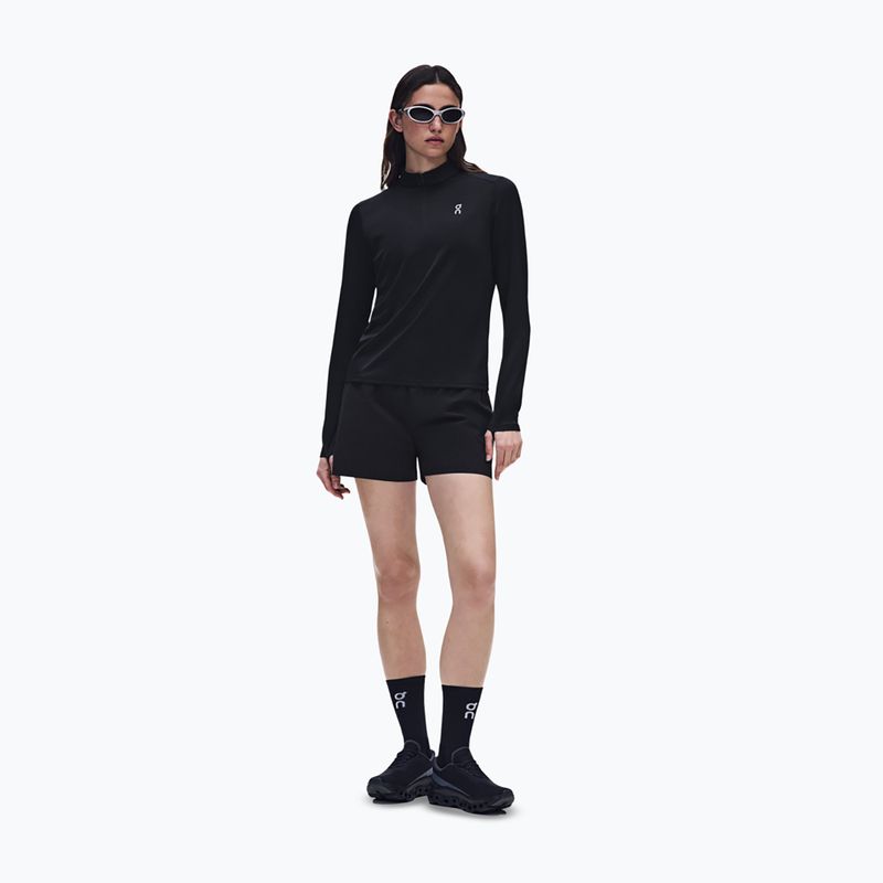 Női futópulóver On Core 1/4 Zip black 2