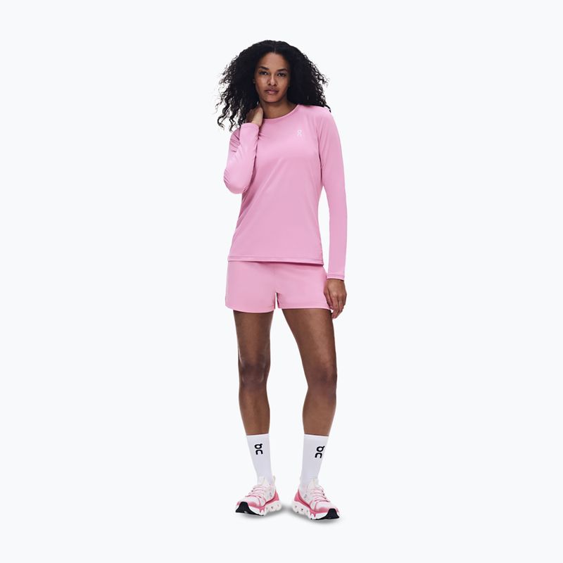 Női hosszú ujjú póló futáshoz On Core Long-T bubblegum 2