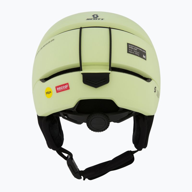SCOTT Flow Plus Pro savas sárga síbukósisak 3
