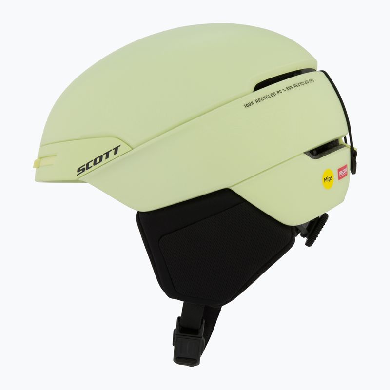 SCOTT Flow Plus Pro savas sárga síbukósisak 4