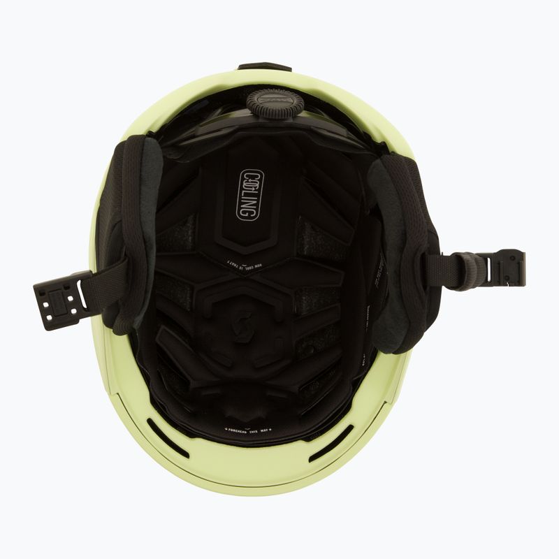 SCOTT Flow Plus Pro savas sárga síbukósisak 5