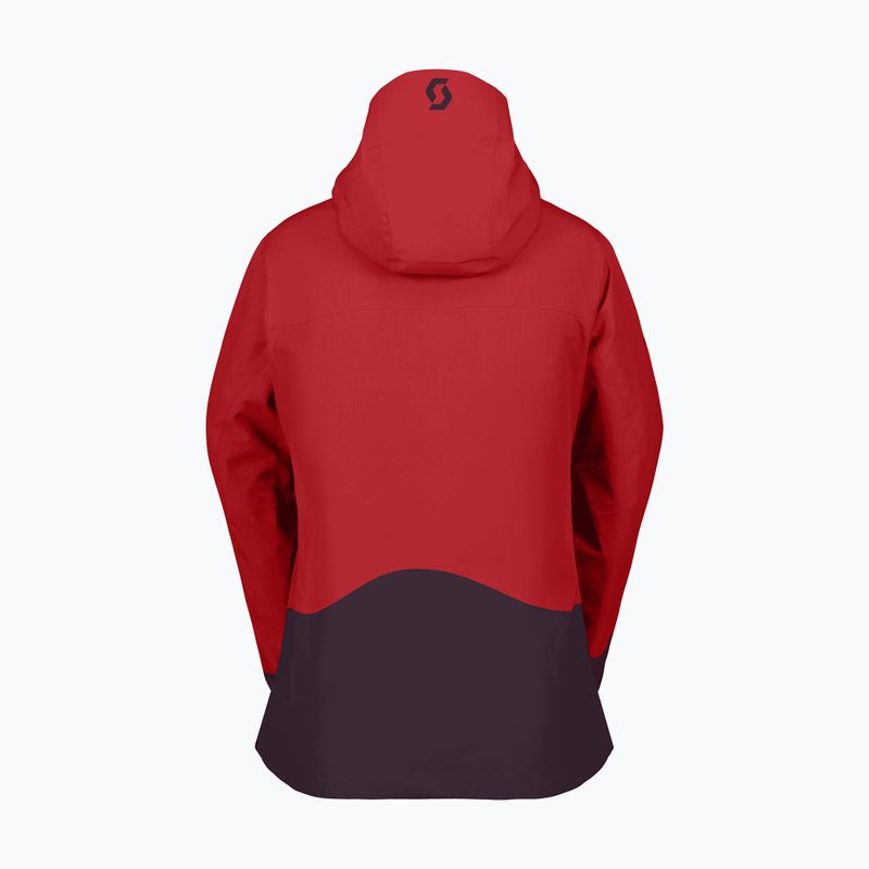 Női sí kabát SCOTT Ultimate Dryo Ripstop power red/rich purple 2