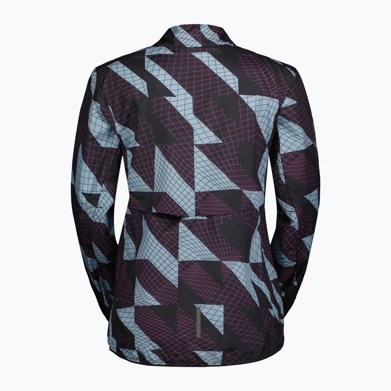 Női szélálló dzseki SCOTT Endurance Tech Windbreaker fekete/hajnalkék 2