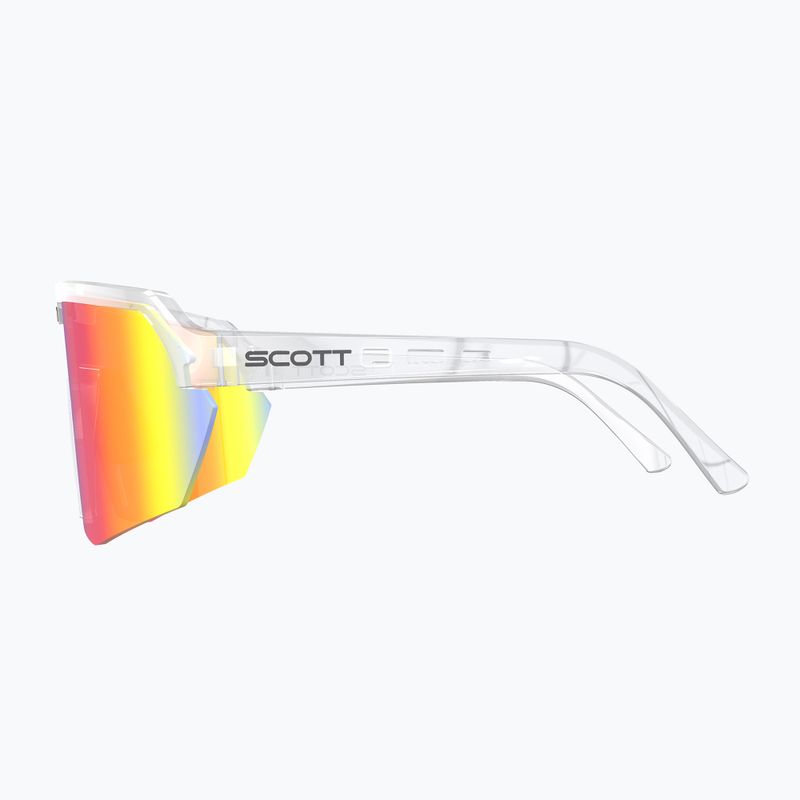 SCOTT Sport Shield áttetsző/teal króm napszemüveg 4