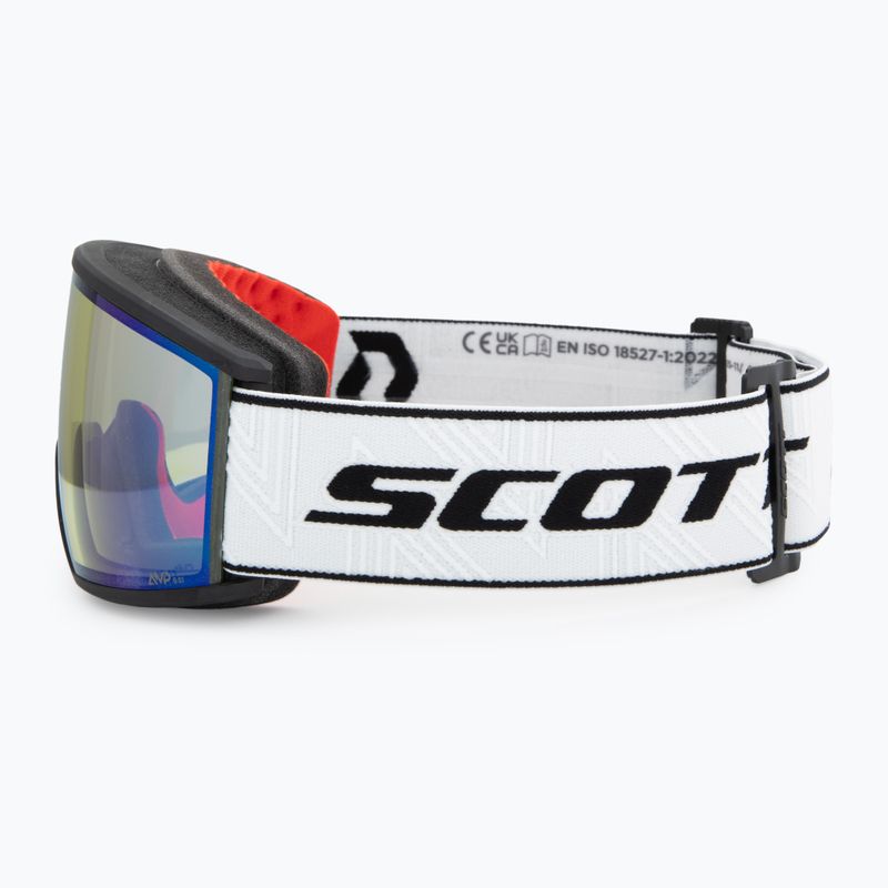 Síszemüveg SCOTT Ambit black/white/amp aurora green chrome 4