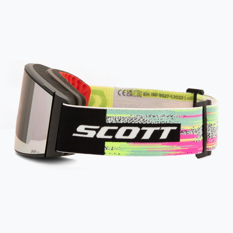 Síszemüveg SCOTT React black/neon yellow/amp lavender chrome 5