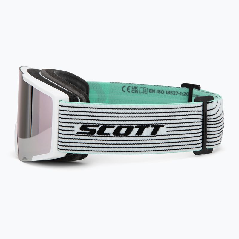 Síszemüveg SCOTT Shield white/mint green/amp lavender chrome 4