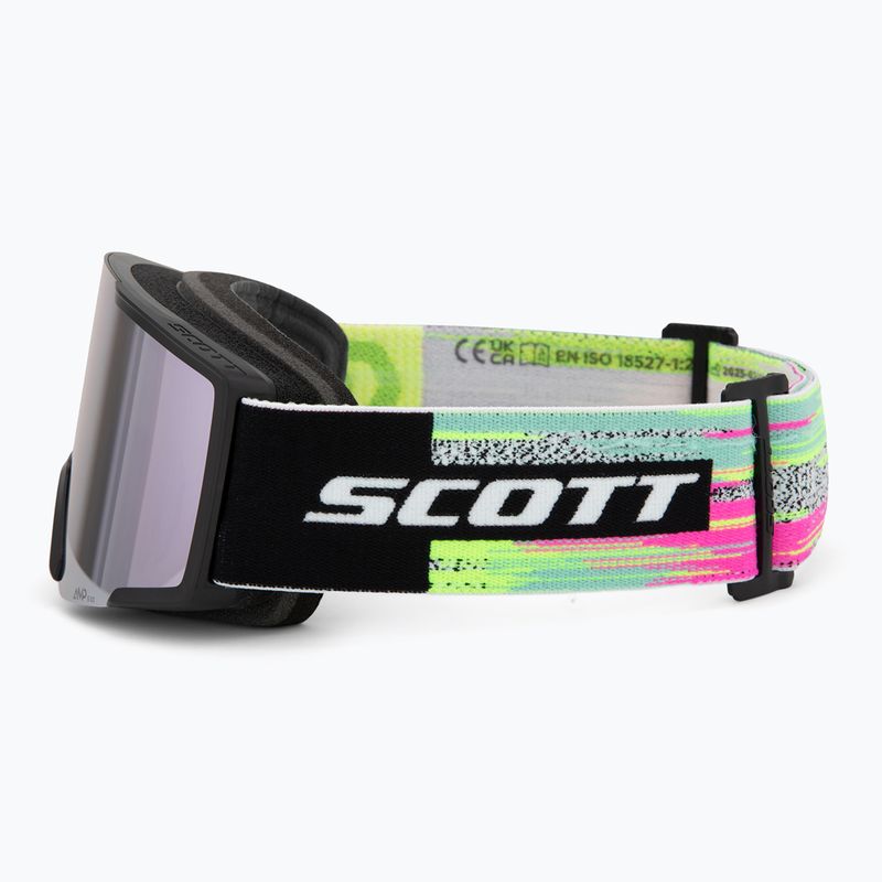 Síszemüveg SCOTT Shield black/neon yellow/amp lavender chrome 4