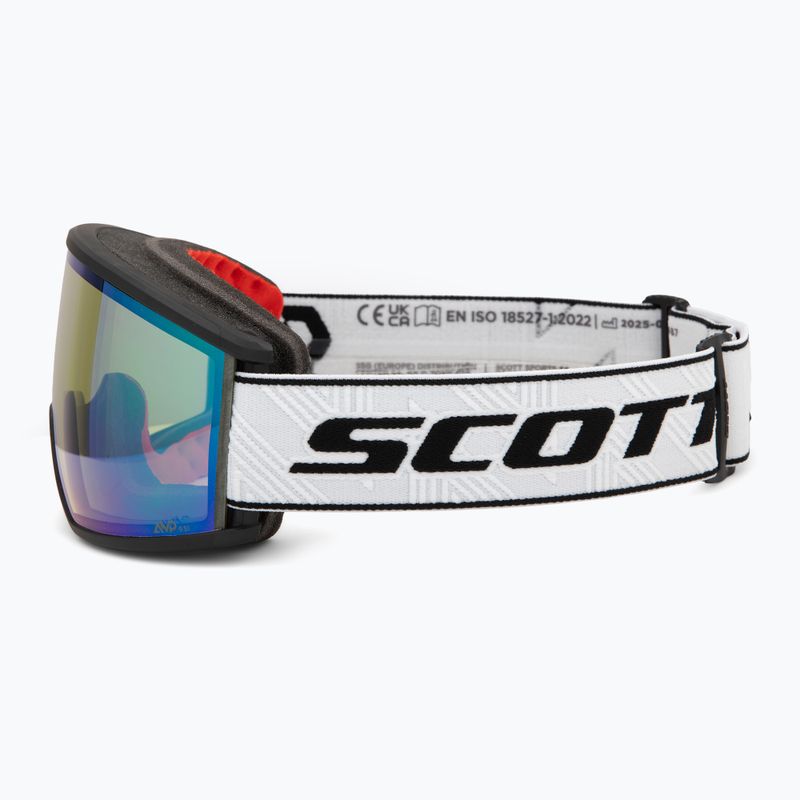 Síszemüveg SCOTT Ambit Compact black/white & aurora green chrome 4
