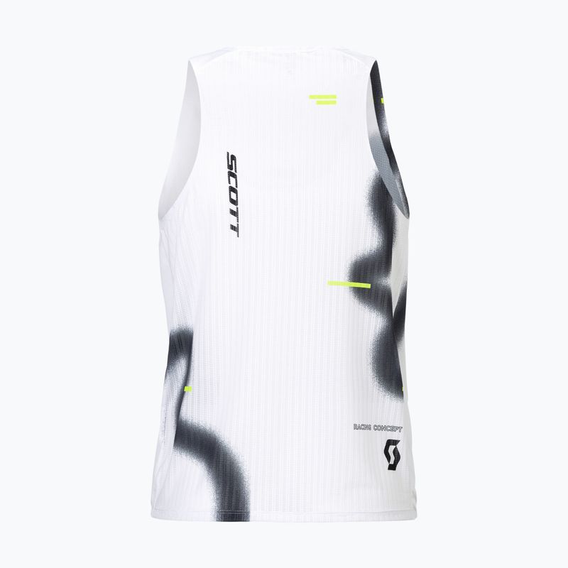 Férfi futó póló SCOTT RC Run Tank white/black 2