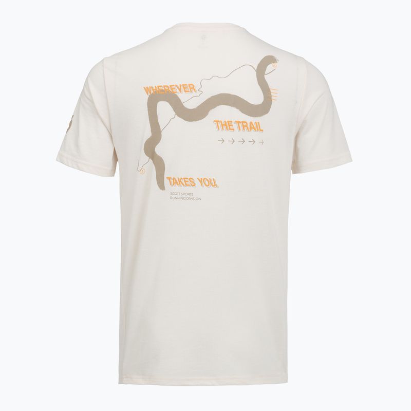 Férfi futó póló SCOTT Endurance DRI Tee cotton white/toast beige 2