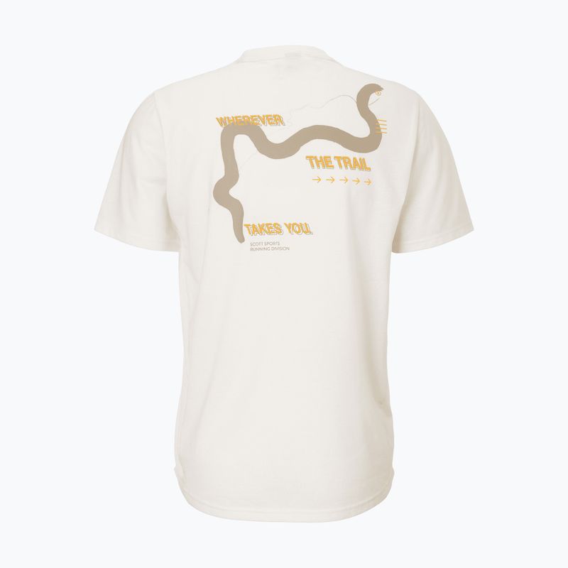 Férfi futó póló SCOTT Endurance DRI Tee cotton white/toast beige 2