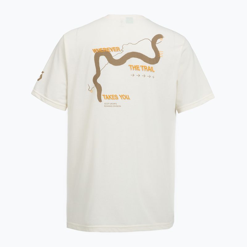 Férfi futó póló SCOTT Endurance DRI Tee white/toast beige 2