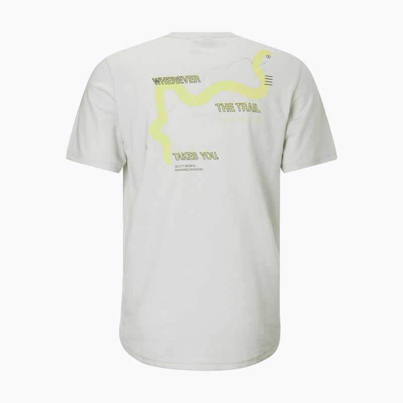Férfi futó póló SCOTT Endurance DRI Tee spray grey/acid yellow 2