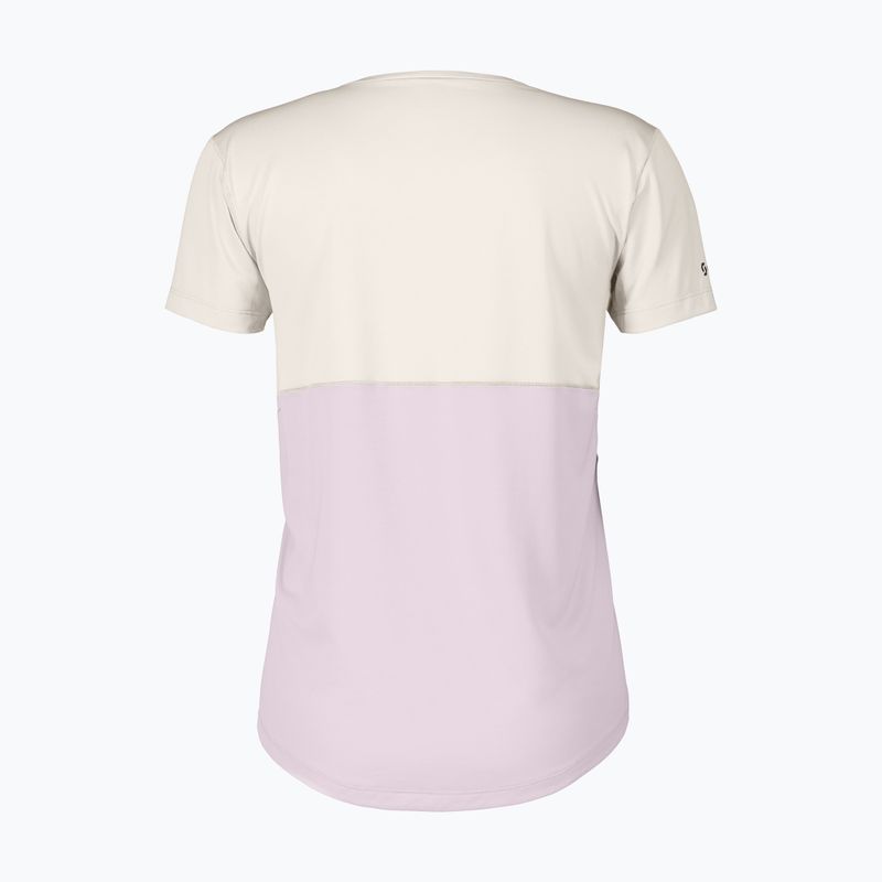 Női futó póló SCOTT Endurance Tech cotton white/bliss pink 2
